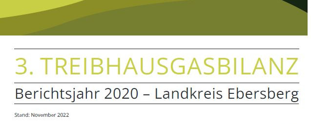 Treibhausgas-Bilanz für den Landkreis Ebersberg