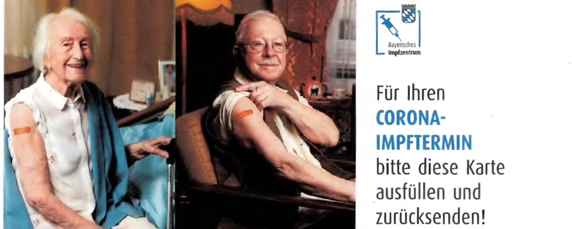 Postkarten für Impftermine